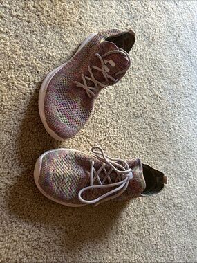 Women’s Knit Multicolor Athletic Sneakers - Lightweight Comfort